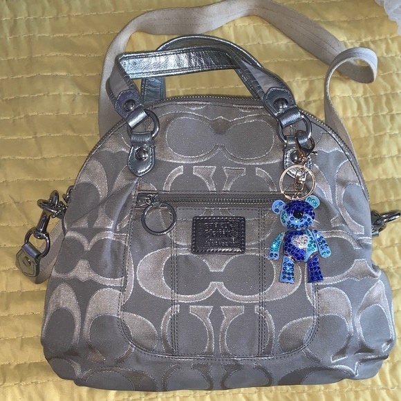 Coach Poppy Silver Bag - Picture 1 of 4